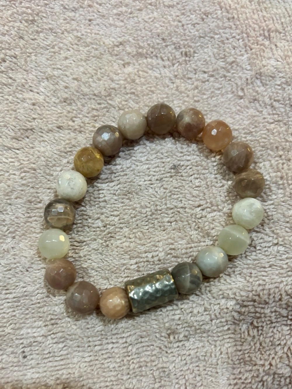 Multicolor Beaded Stack Bracelet Set with Gold Accents - Picture 3 of 8